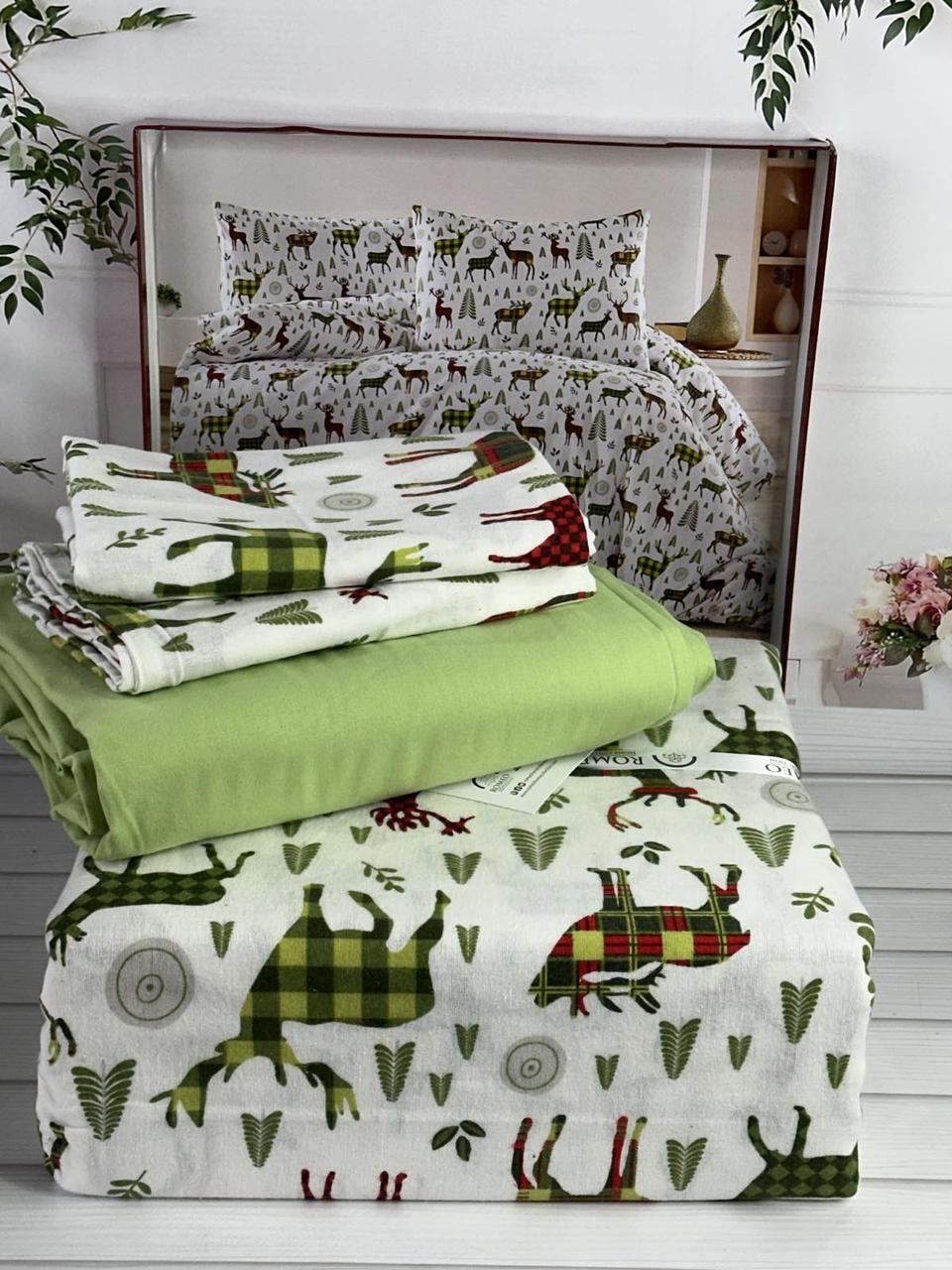 Постільна білизна фланелева байкова євро розмір Romeo Home, фото 1