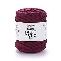 Yarnart MACRAME ROPE 5 мм (Макраме Роп 5 мм) № 781 бордовий (Пряжа, нитки для в'язання)
