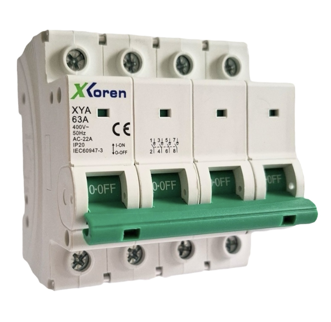 Перемикач роз'єднувач (1-0)  40А, 14 полюса, з мідними контактами