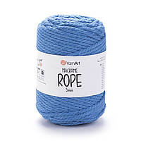 Yarnart MACRAME ROPE 5 мм (Макраме Роп 5 мм) № 786 синій (Пряжа, нитки для в'язання)