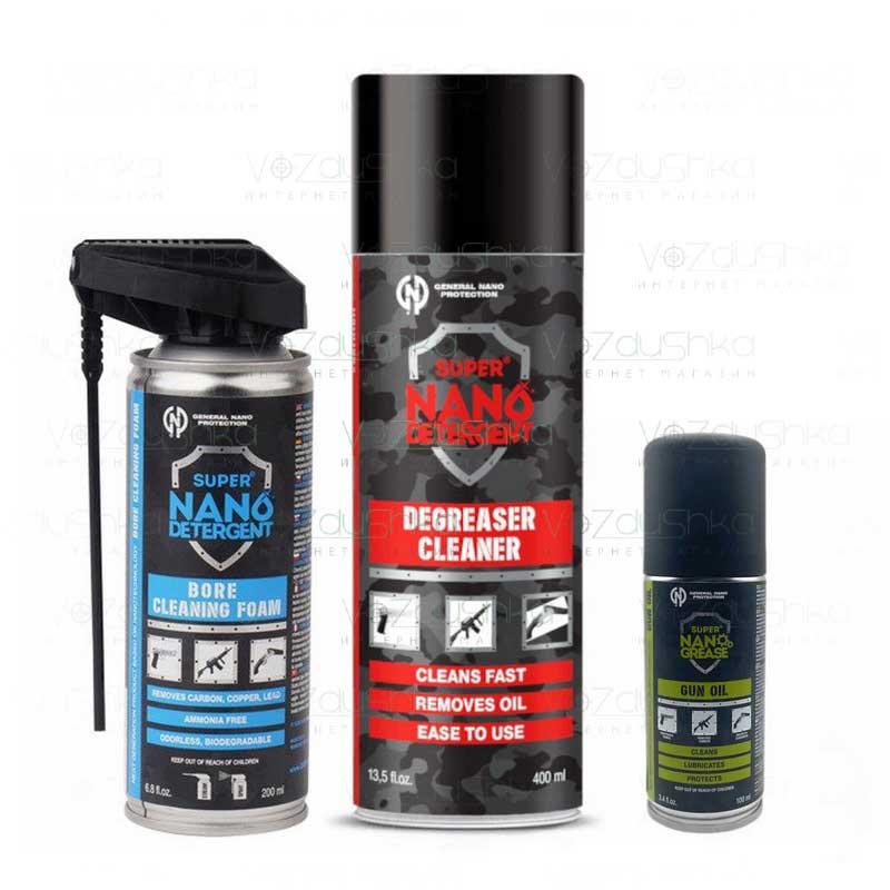 Набір засобів GNP для змащення зброї (очищувач + піна 200мл + мастило 100мл)