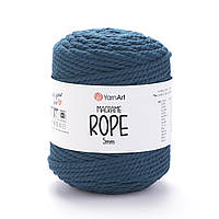 Yarnart MACRAME ROPE 5 мм (Макраме Роп 5 мм) № 789 петрольный (Пряжа, нитки для в'язання)