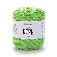 Yarnart MACRAME ROPE 5 мм (Макраме Роп 5 мм) № 802 яскраво-зелений (Пряжа, нитки для в'язання)