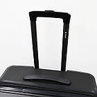 Валіза дорожня 3 в 1 трійка на колесах поліпропілен 77*50 см у різних кольорах Cans Чорний, фото 2