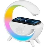 Розумна лампа BT2301 RGB G-Smart Light з бездротовою зарядкою та Bluetooth, фото 3