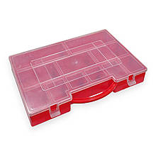 Органайзер пластиковий кейс з кришкою для зберігання дрібниць Консенсус на 11 відділень