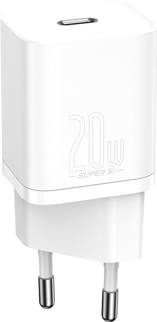 Зарядний пристрій Baseus Super Silicone PD Charger 20 W (1Type-C)  (TZCCSUP-B02)