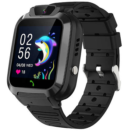 Дитячий смарт годинник Smart baby watch Q20 GPS з сім картою, камерою, прослуховуванням Чорний, фото 1