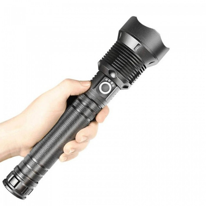 Тактичний акумуляторний ліхтарик BL X92 P70, 2*18650 Ручний ліхтар з USB і зумом, фото 1