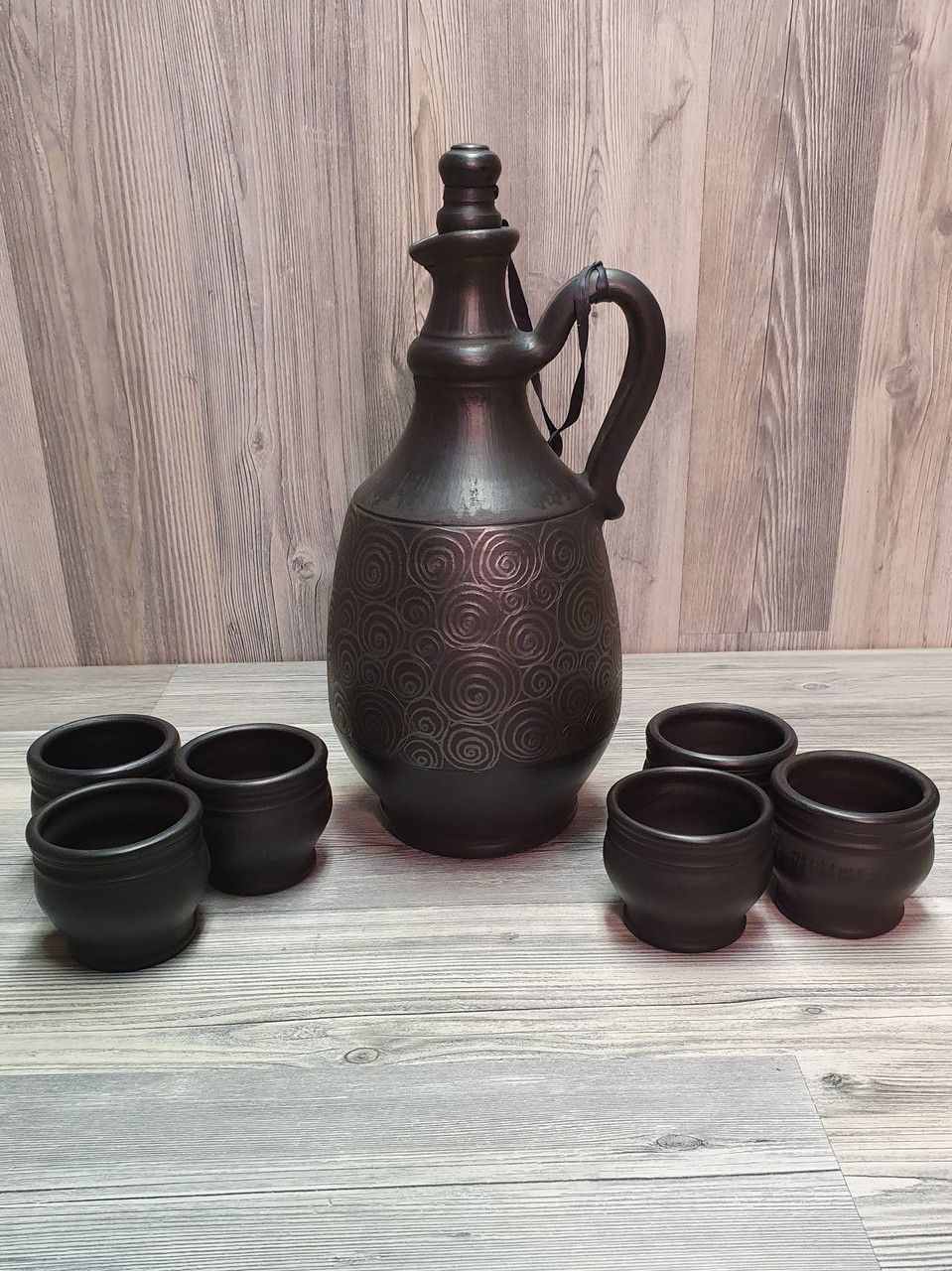 Куманець / Штоф і чарки Український народний подарунковий набір, для алкоголю, міцних напоїв, горілки