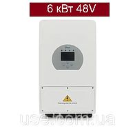 Інвертор автономний Deye 6 кВт, 6000Вт, W, робота з акумуляторами, Gel, AGM, Lifepo4