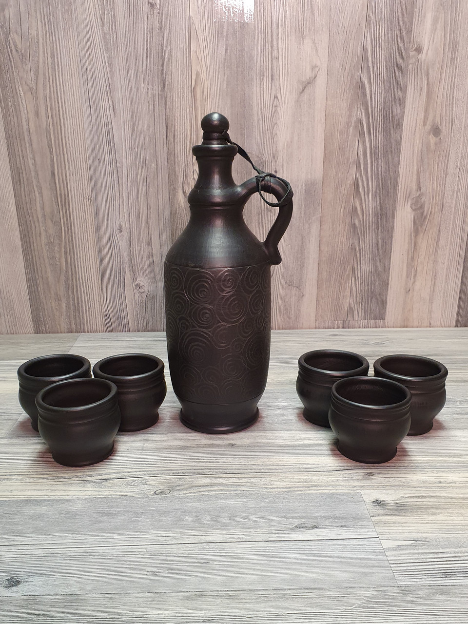 Куманець / Штоф і чарки Український народний подарунковий набір, для алкоголю, міцних напоїв, горілки