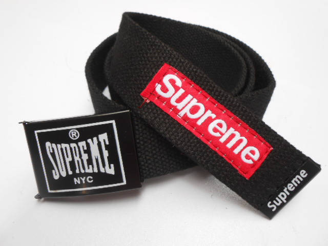 

Ремень для джинсов черный Supreme