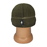 Шапка флісова зимова. Тактична шапка одношарова, шапка підшоломник, хакі, фото 2