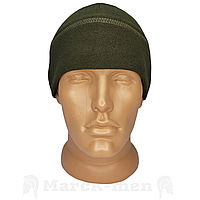 Шапка флісова зимова. Тактична шапка одношарова, шапка підшоломник, хакі