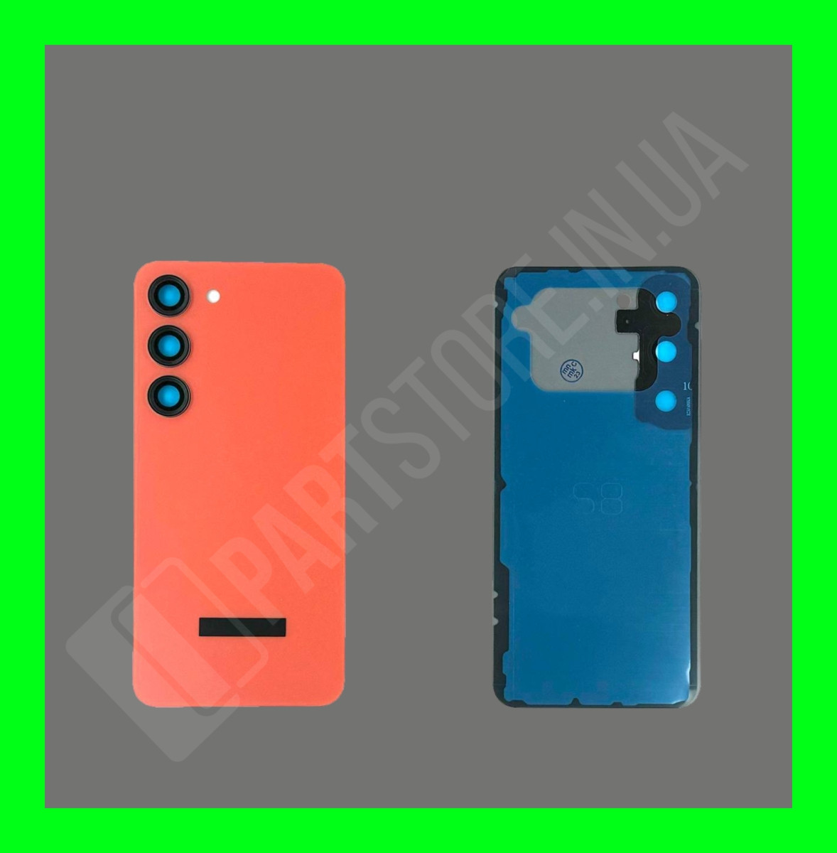 Кришка Samsung S911 Red S23 (GH82-30393B) зі склом камери