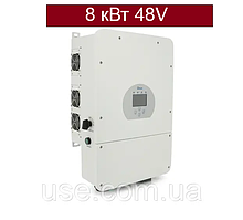 Гібридний інвертор чистий синус, 8 кВт, 8000 W, 48 V, для квартири, будинку