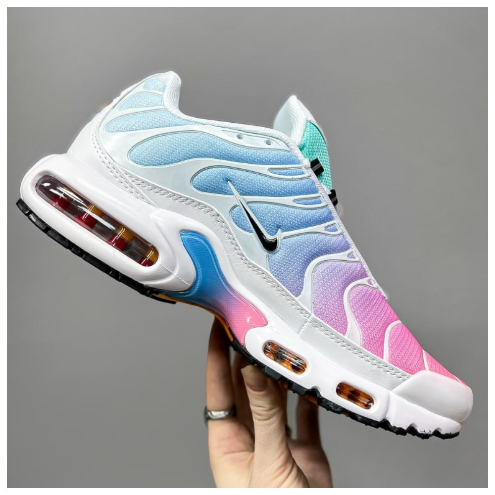 Жіночі кросівки Nike Air Max TN Plus Pink Blue Gradient, рожево-сині кросівки найк аір макс тн плюс