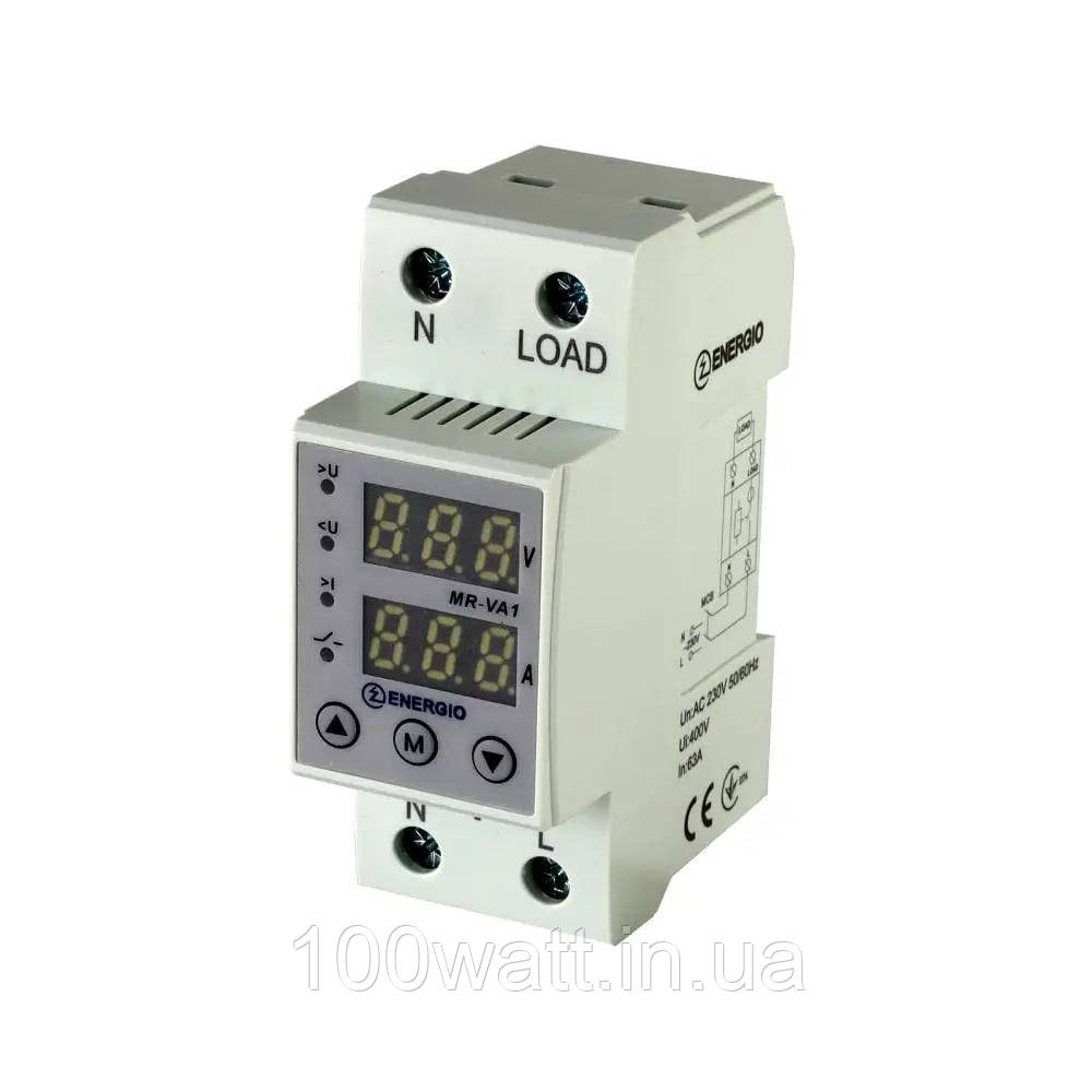 Реле контролю напруги та струму (РКН) MR-VA1-32 32A ENERGIO 71010