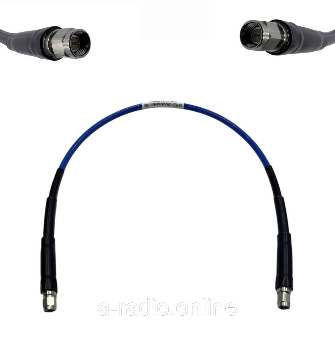 Пігтейл SMA Male - SMA Male ВЧ кабель перехідник UF520 довжина 50 см