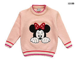 В'язана кофта Minnie Mouse для дівчинки. 86-92 см