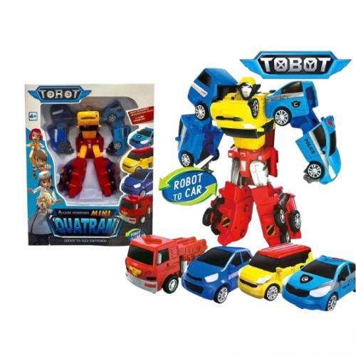 Робот-трансформер "Tobot Quatran", 4 машинки, фото 1