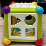 Сортер навчальний 6 в 1 "Сенсорний куб", фото 3