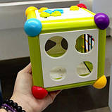Сортер навчальний 6 в 1 "Сенсорний куб", фото 4