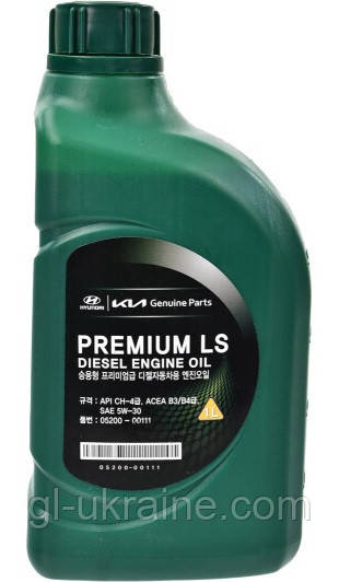 Моторна олива Hyundai/Kia Premium LS Diesel 5W-30, 1л (05200-00111)