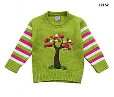 В'язана кофта "Дерево" для дівчинки. 0-6 міс