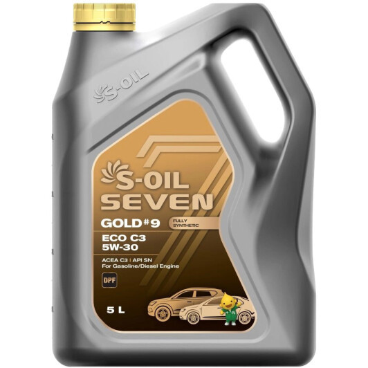 Моторна олива S-Oil Seven 5w30 Gold #9 ECO C3 5л