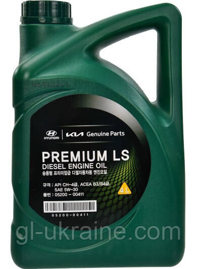 Моторна олива Hyundai/Kia Premium LS Diesel 5W-30, 4л (05200-00411)