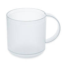 Кружка з ручкою 0,33 л прозора (колекція АЙС)