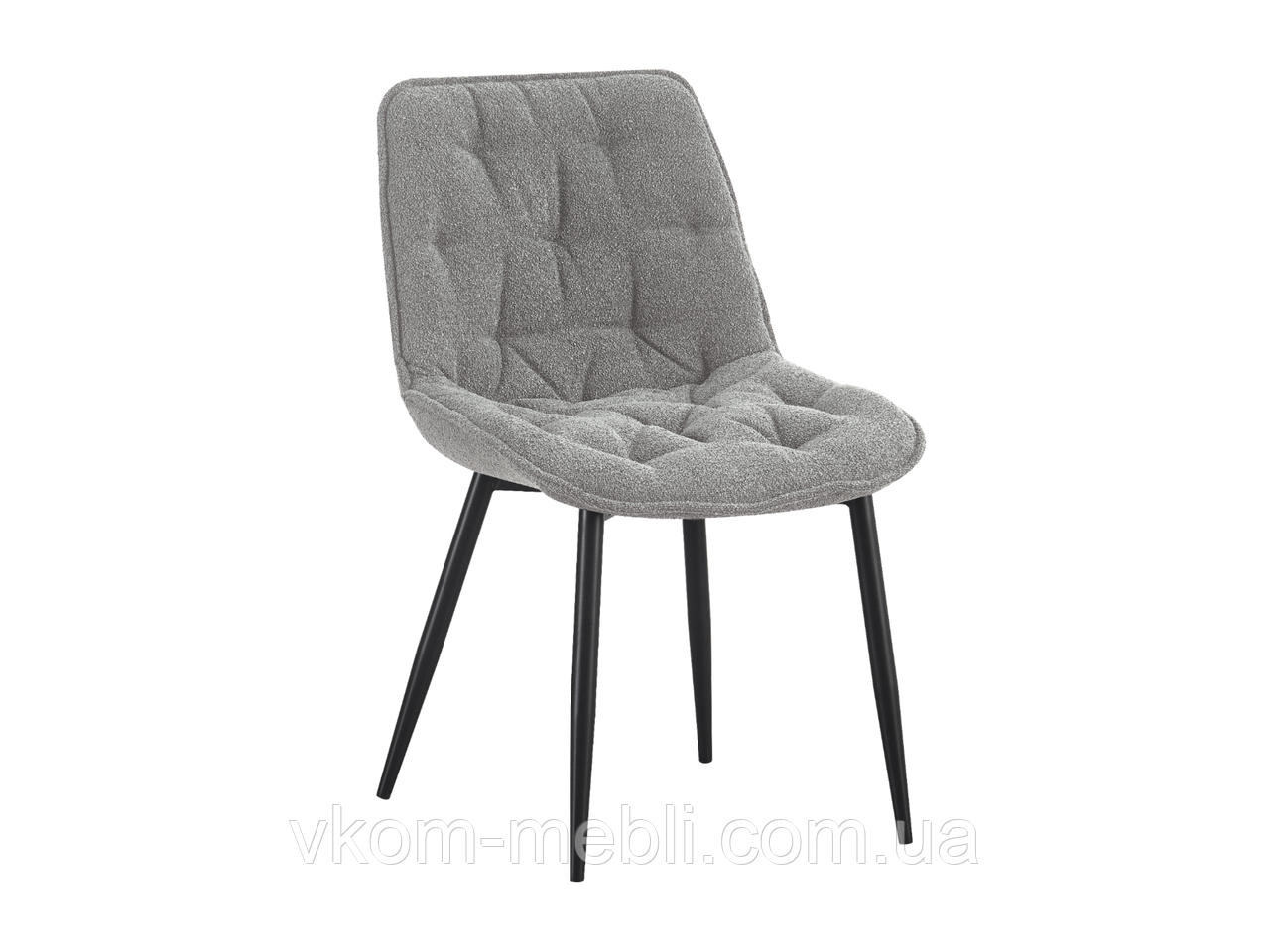 Стілець кухонний M-78 сірий букле + чорний, фото 1