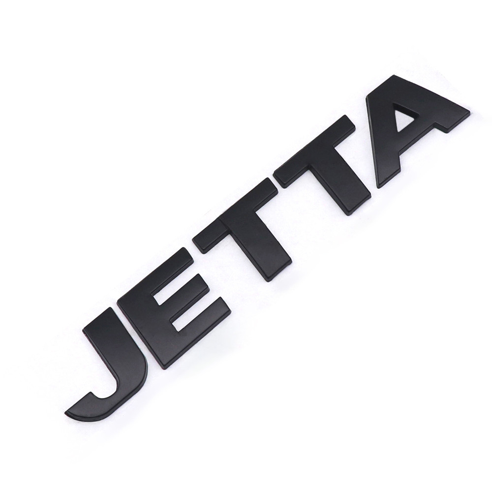 Емблема напис JETTA (для Volkswagen) Чорна 132x22 мм (на скотчі) 1K9853687A739, фото 1