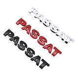 Емблема напис PASSAT (для Volkswagen) Чорна 115х16 мм (на скотчі) 3B0853687, фото 3