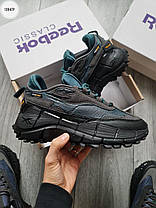 Зимові Чоловічі Кросівки Reebok Zig Kinetica 2 Edge Teal Black / Рибок Зіг Кінетика 2 Едж Бірюзові з Чорним, фото 3