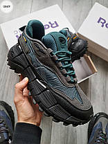Зимові Чоловічі Кросівки Reebok Zig Kinetica 2 Edge Teal Black / Рибок Зіг Кінетика 2 Едж Бірюзові з Чорним, фото 5