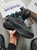 Зимові Чоловічі Кросівки Reebok Zig Kinetica 2 Edge Teal Black / Рибок Зіг Кінетика 2 Едж Бірюзові з Чорним, фото 4