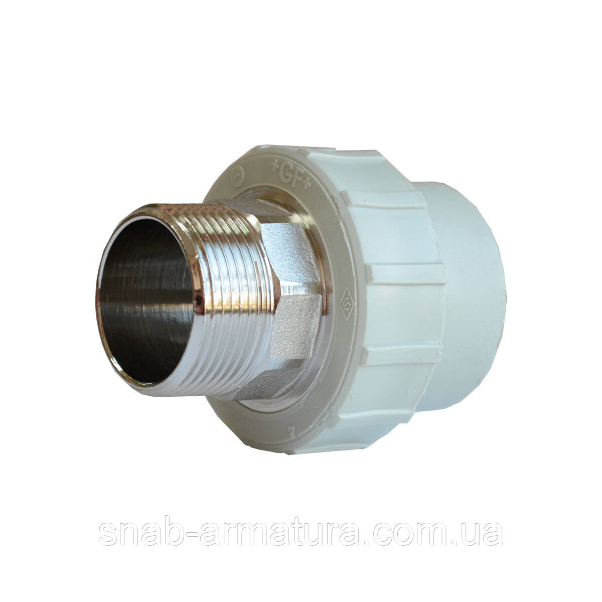 Перехід ППР Ду 90х3" зовнішня різьба під ключ Georg Fischer