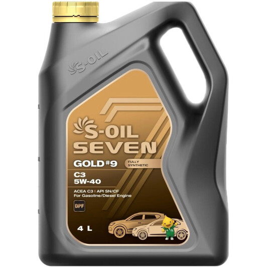 Моторна олива S-Oil Seven 5w40 Gold #9 C3 4 л