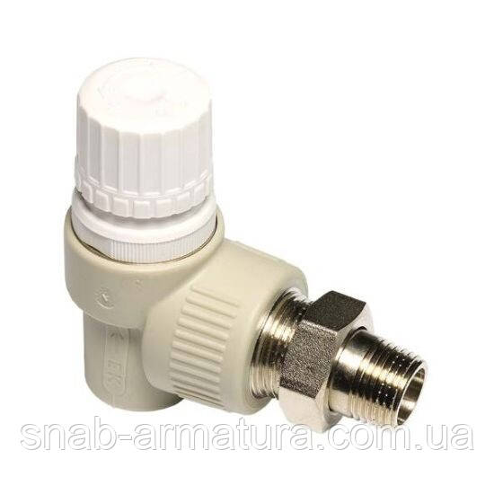 Вентиль ППР Ду 20 радіаторний термостатичний кутовий Ekoplastik