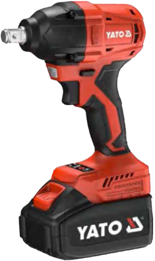 Гайковерт ударний акумуляторний безщітковий YATO Li-Ion 2х18В 4 А·год 1/2" 350 Нм