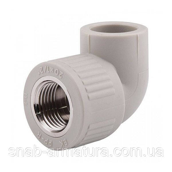 Коліно ППР Ду 25х1/2" внутрішня різьба Ekoplastik