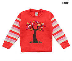 В'язана кофта "Дерево" для дівчинки. 0-6 міс