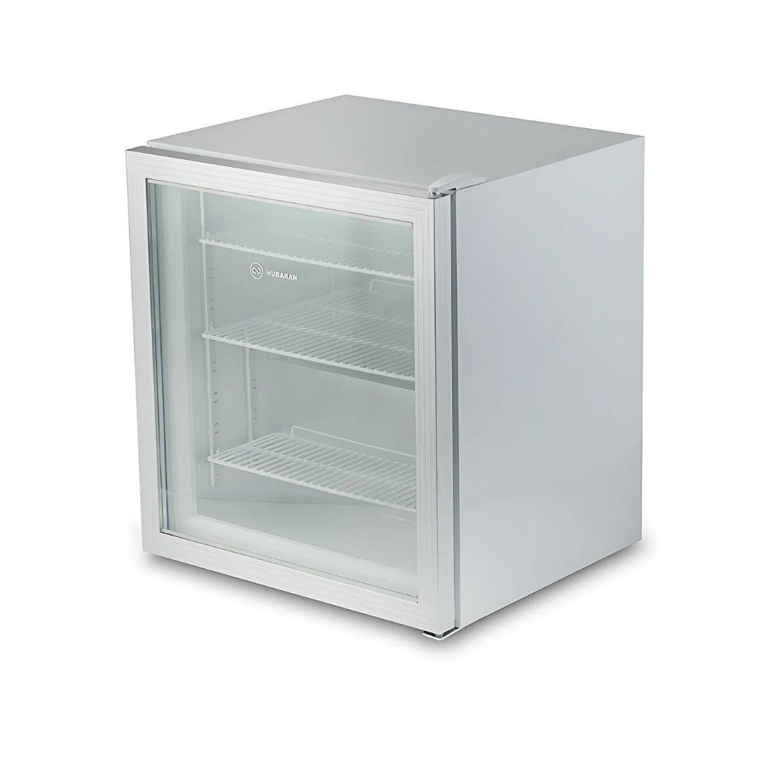 Шафа морозильна HURAKAN HKN-UF100G на 88 л скляні розпашні двері, фото 1