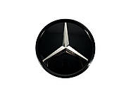 Логотипи Chrome Black скляний ( муляж дистроніка ) на Mercedes-Benz C-Class W205 2014-2018 року