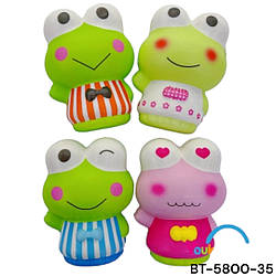 Сквиши SQUISHY сквіш "Жабеня" 10*7,5см силікон (уп.12)  Сквиш Антистрес іграшка ароматна велика