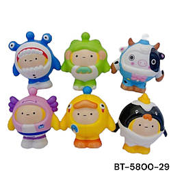 Сквиши SQUISHY сквіш "Мультяшки" 10,5*9,5см силікон (уп.12)  Сквиш Антистрес іграшка ароматна велика