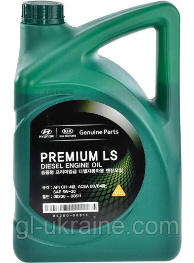 Моторна олива Hyundai/Kia Premium LS Diesel 5W-30, 6л (05200-00611)